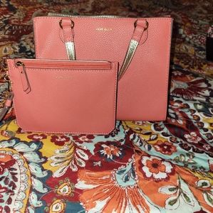 Anne Klein purse with matching clutch